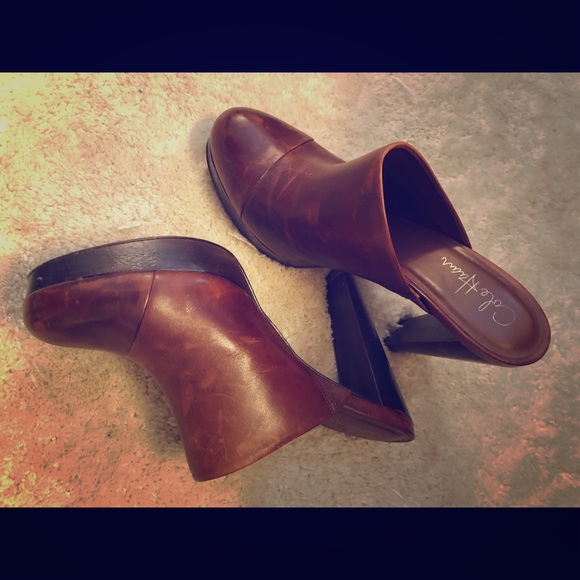 Cole Haan Platform Mule- Saddle Leather Sz 8.5 - Picture 2 of 5
